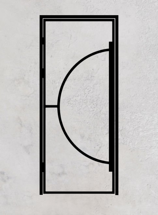 Loft-Drehtür 1-flügelig Modell Round A