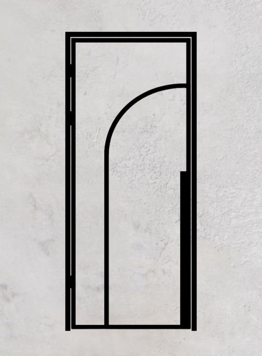 Loft-Drehtür 1-flügelig Modell Round C