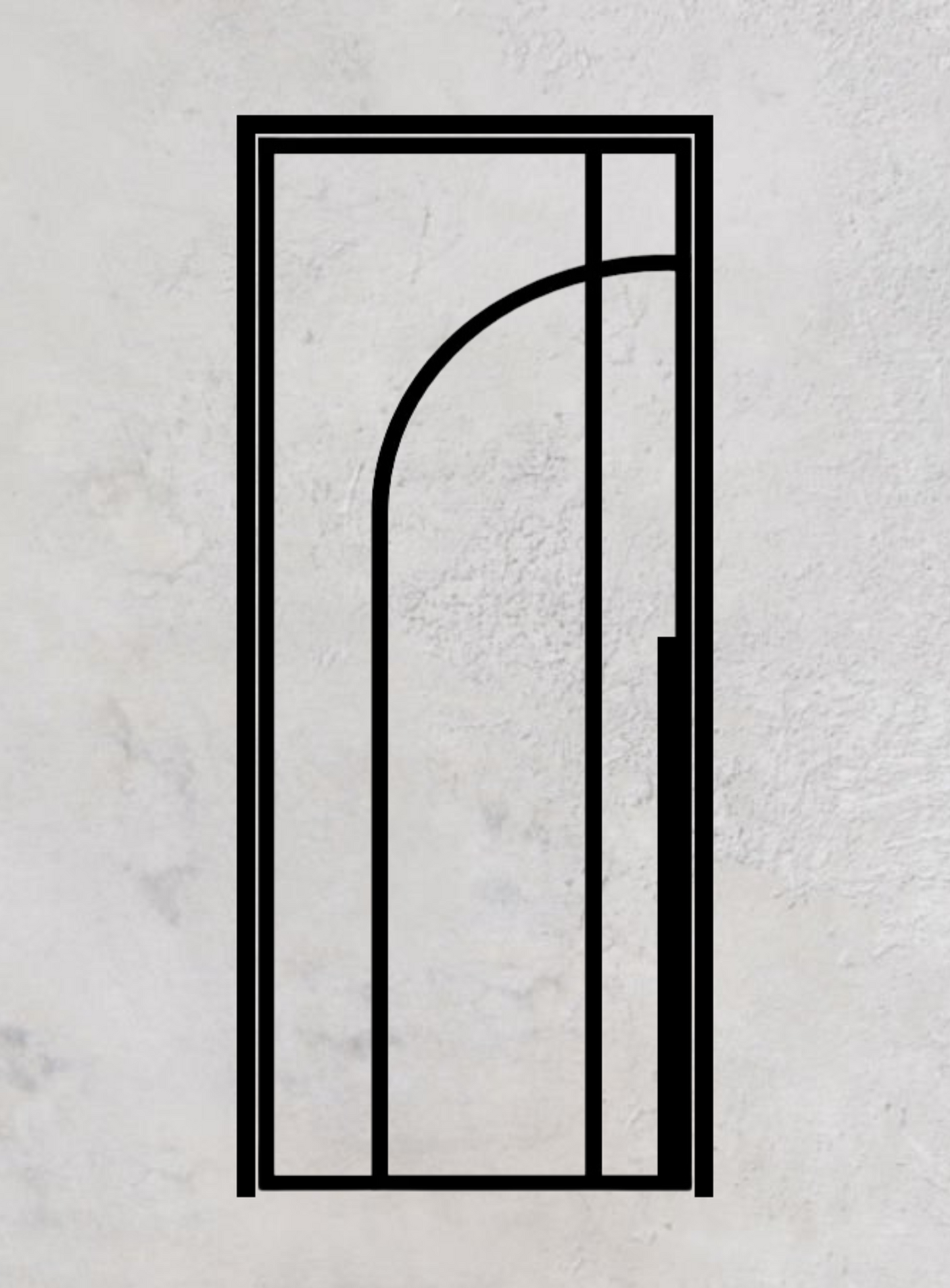 Loft-Drehtür 1-flügelig Modell Round D