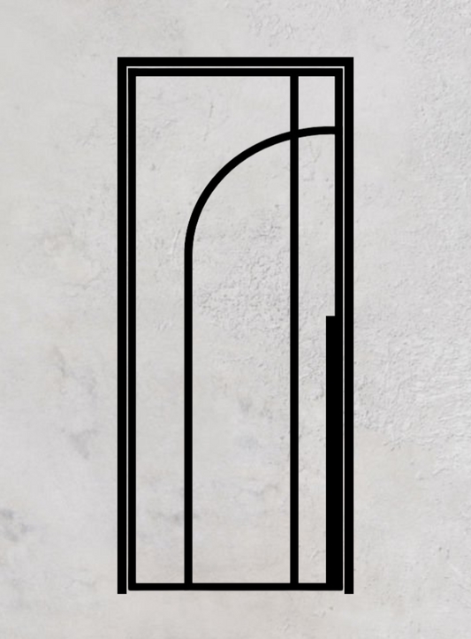 Loft-Drehtür 1-flügelig Modell Round D