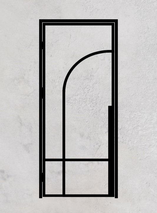 Loft-Drehtür 1-flügelig Modell Round E