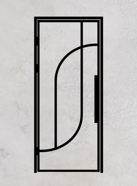 Loft-Drehtür 1-flügelig Modell Round G