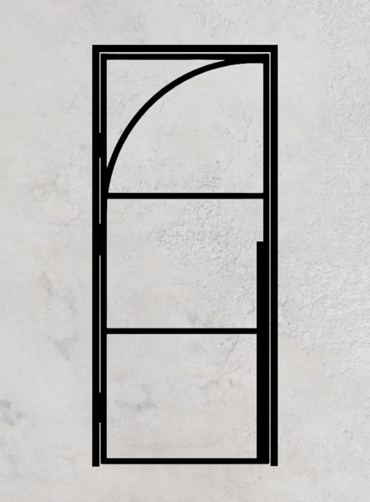 Loft-Drehtür 1-flügelig Modell Round H