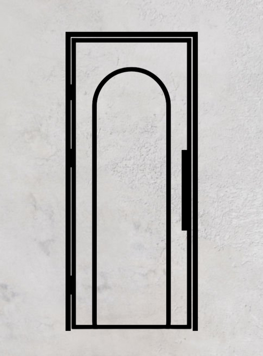 Loft-Drehtür 1-flügelig Modell Round J