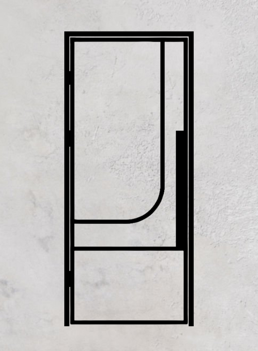 Loft-Drehtür 1-flügelig Modell Round K