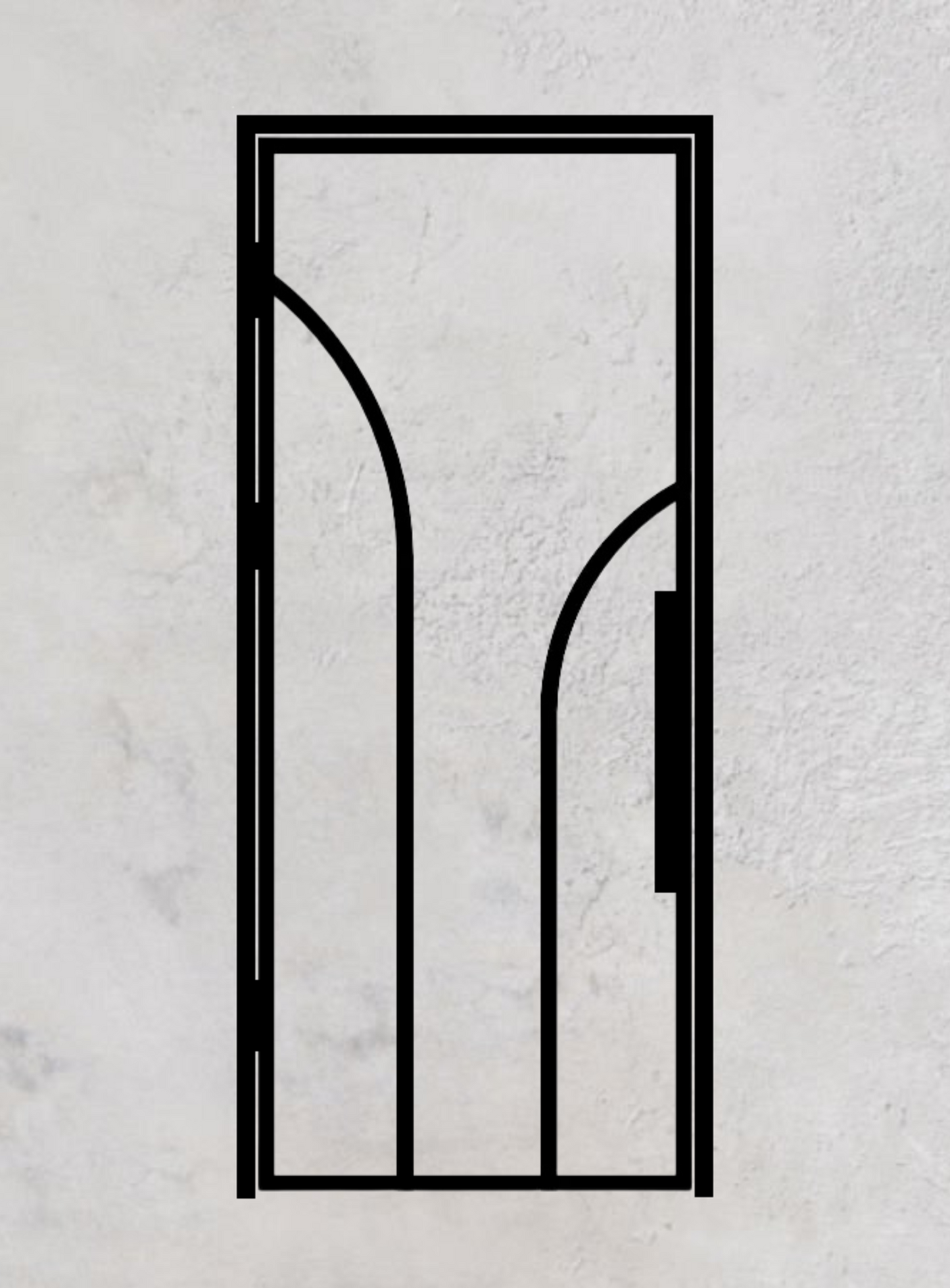 Loft-Drehtür 1-flügelig Modell Round L