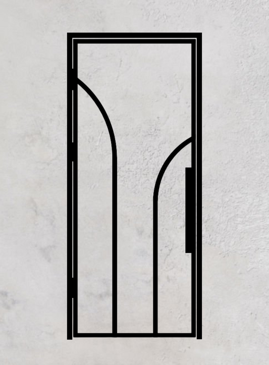 Loft-Drehtür 1-flügelig Modell Round L