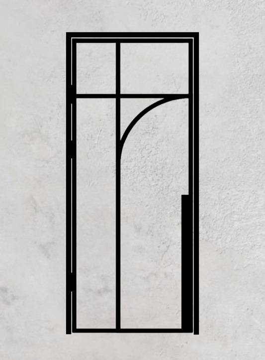 Loft-Drehtür 1-flügelig Modell Round M