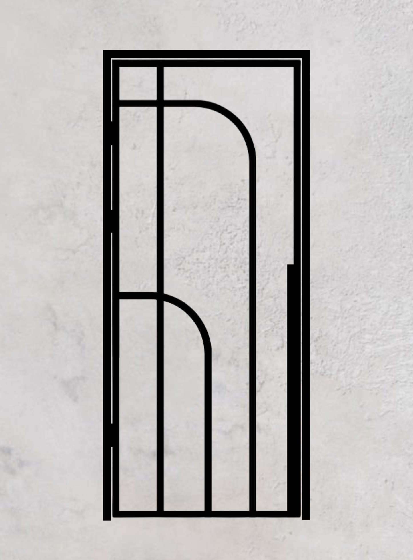 Loft-Drehtür 1-flügelig Modell Round N