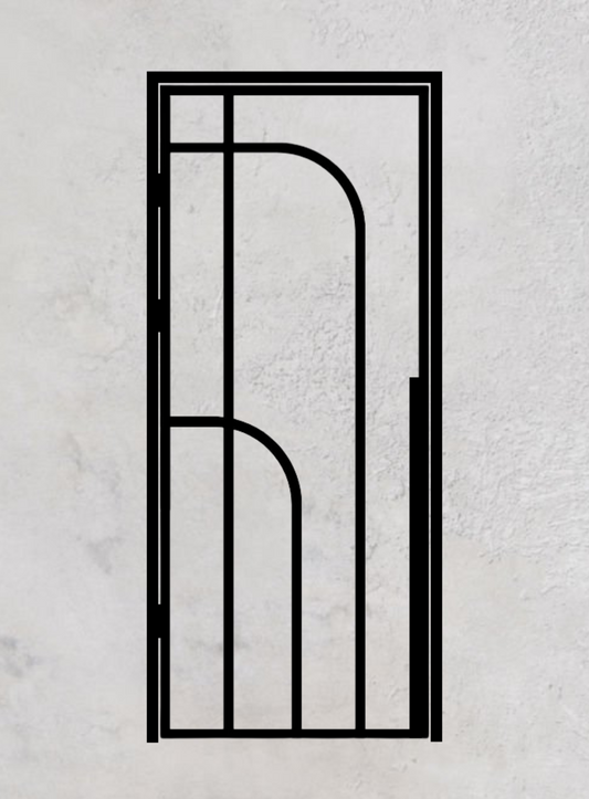 Loft-Drehtür 1-flügelig Modell Round N