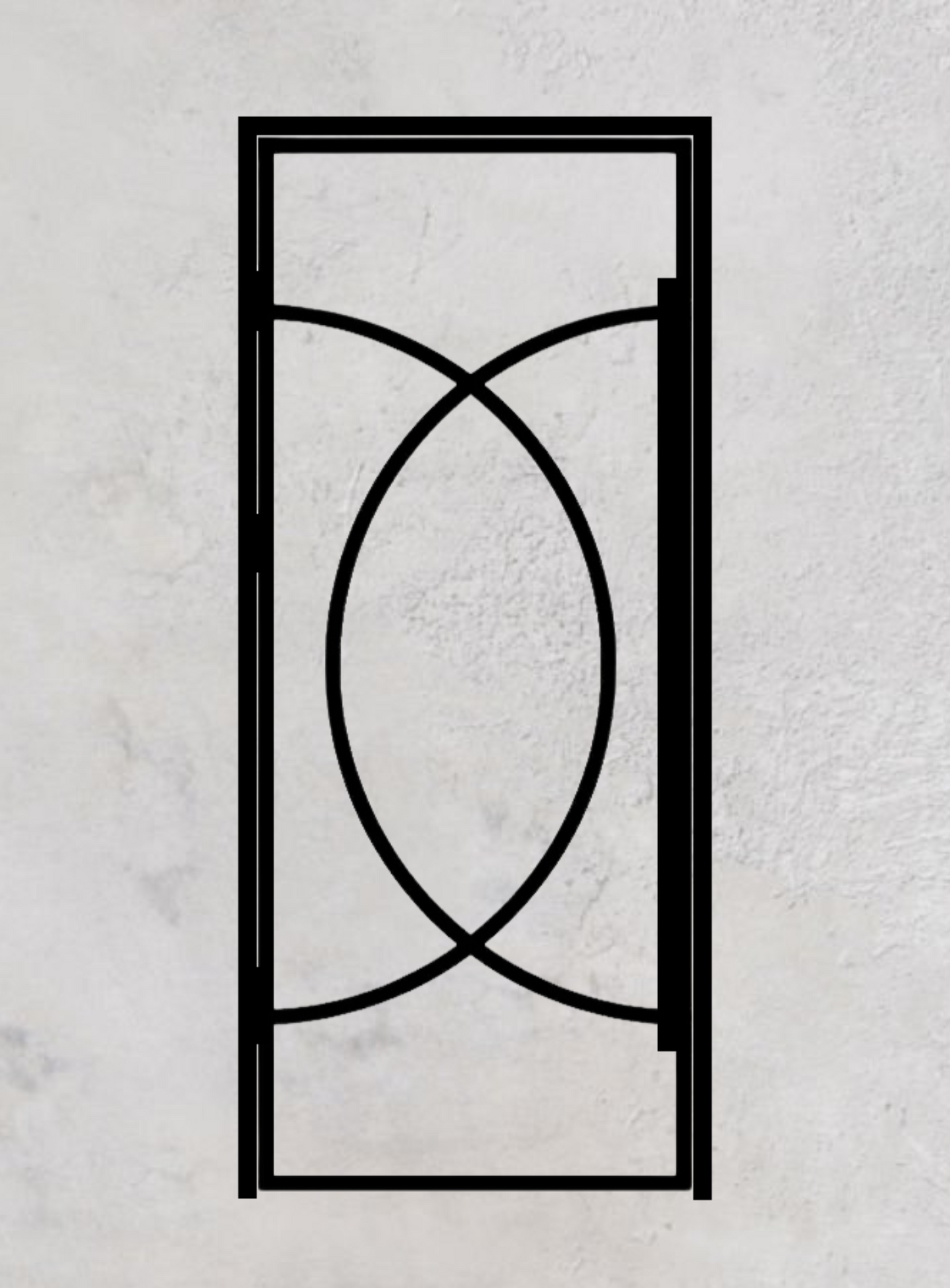 Loft-Drehtür 1-flügelig Modell Round O