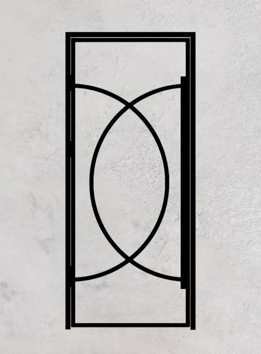 Loft-Drehtür 1-flügelig Modell Round O