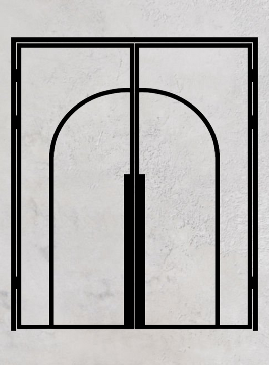 Loft-Drehtür 2-flügelig Modell Round C