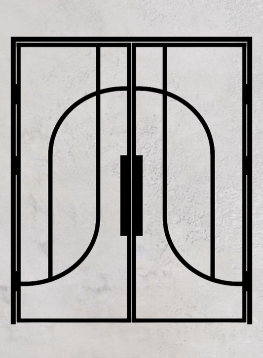 Loft-Drehtür 2-flügelig Modell Round G