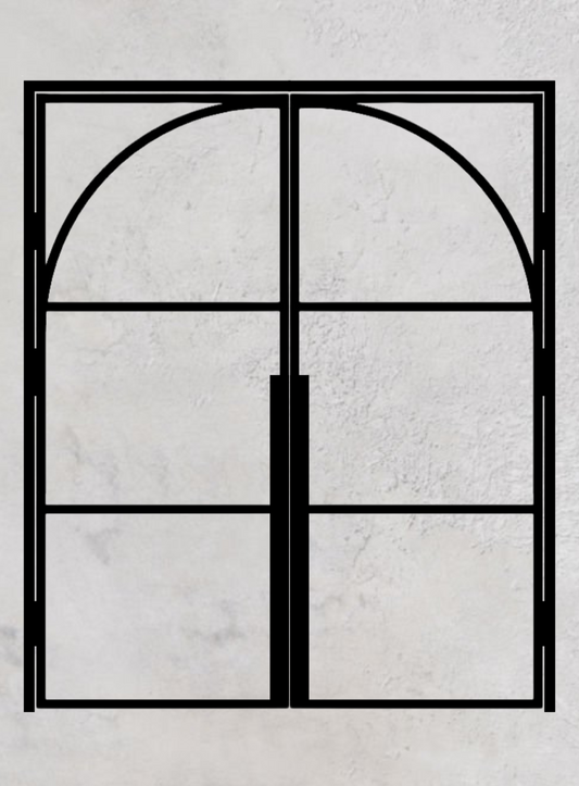 Loft-Drehtür 2-flügelig Modell Round H