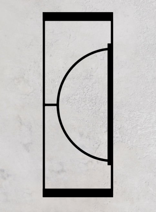 Loft-Pivottür 1-flügelig Modell Round A