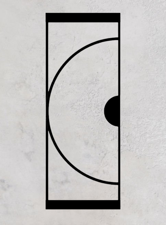 Loft-Pivottür 1-flügelig Modell Round B