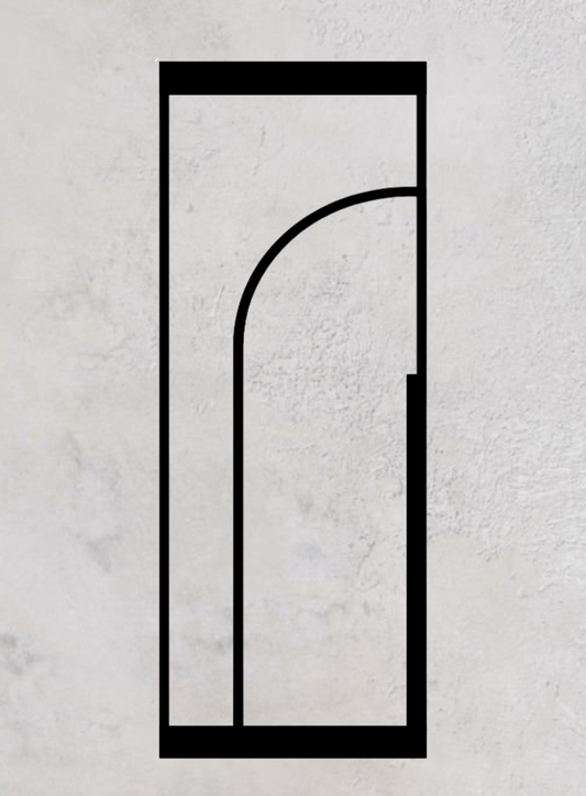 Loft-Pivottür 1-flügelig Modell Round C