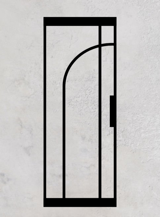 Loft-Pivottür 1-flügelig Modell Round D