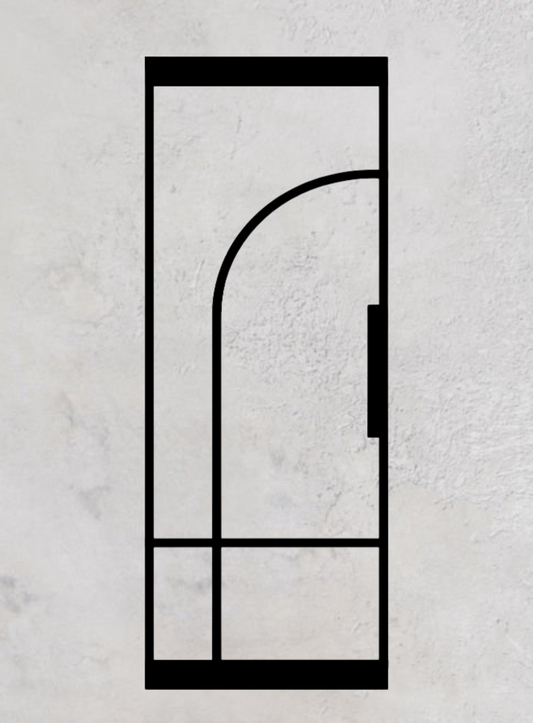 Loft-Pivottür 1-flügelig Modell Round E