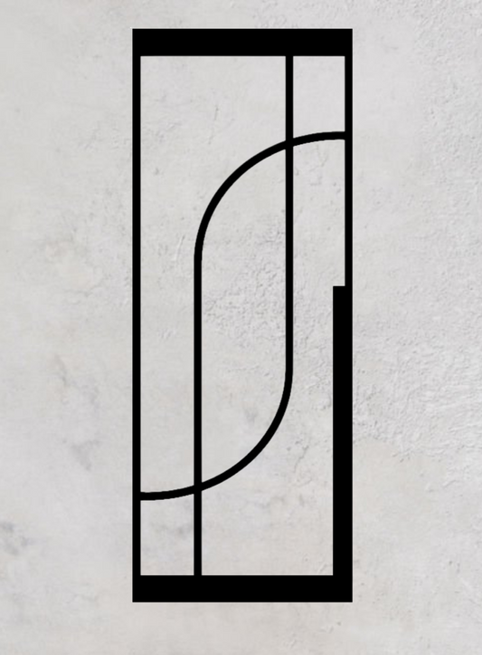 Loft-Pivottür 1-flügelig Modell Round F