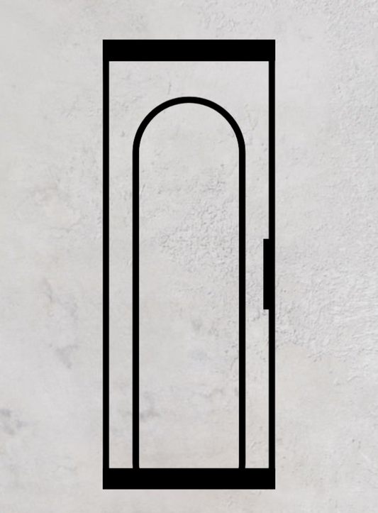 Loft-Pivottür 1-flügelig Modell Round J
