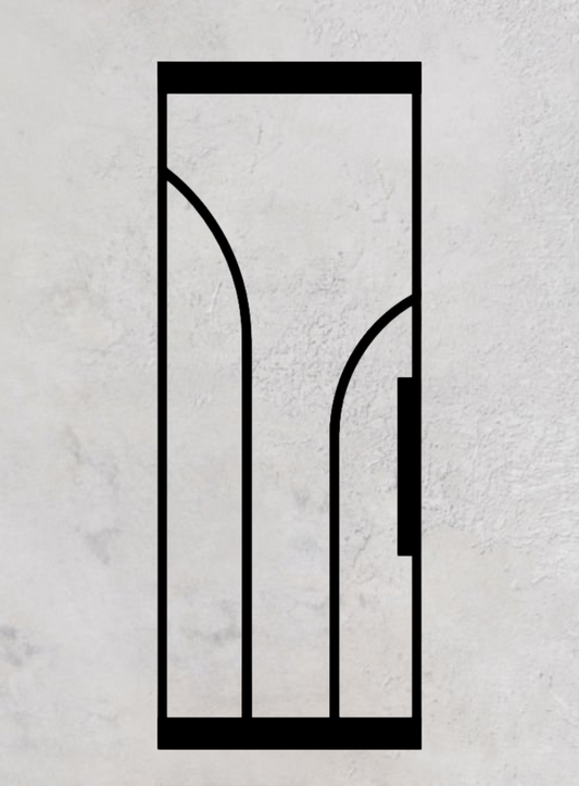 Loft-Pivottür 1-flügelig Modell Round L