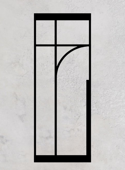 Loft-Pivottür 1-flügelig Modell Round M