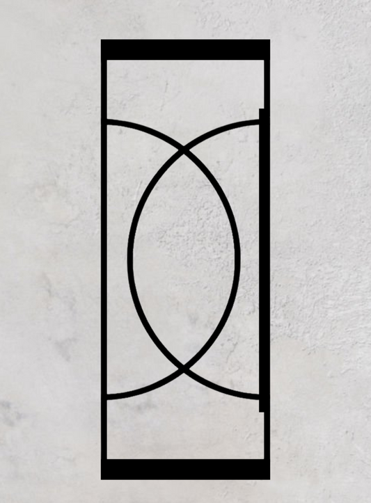 Loft-Pivottür 1-flügelig Modell Round O