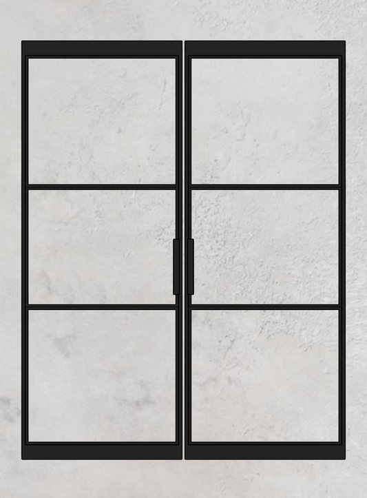 Loft-Pivottür 2-flügelig Modell Classic C