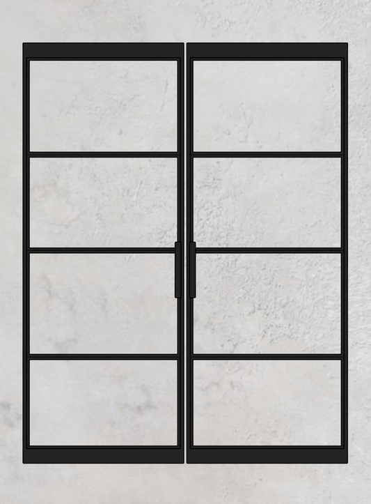 Loft-Pivottür 2-flügelig Modell Classic D