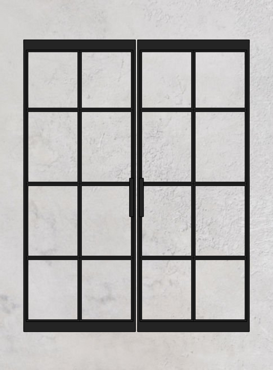 Loft-Pivottür 2-flügelig Modell Classic N