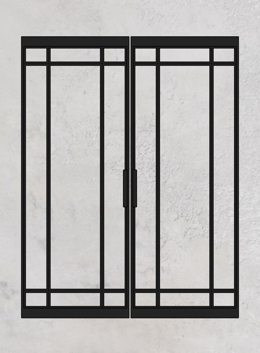 Loft-Pivottür 2-flügelig Modell Classic Q