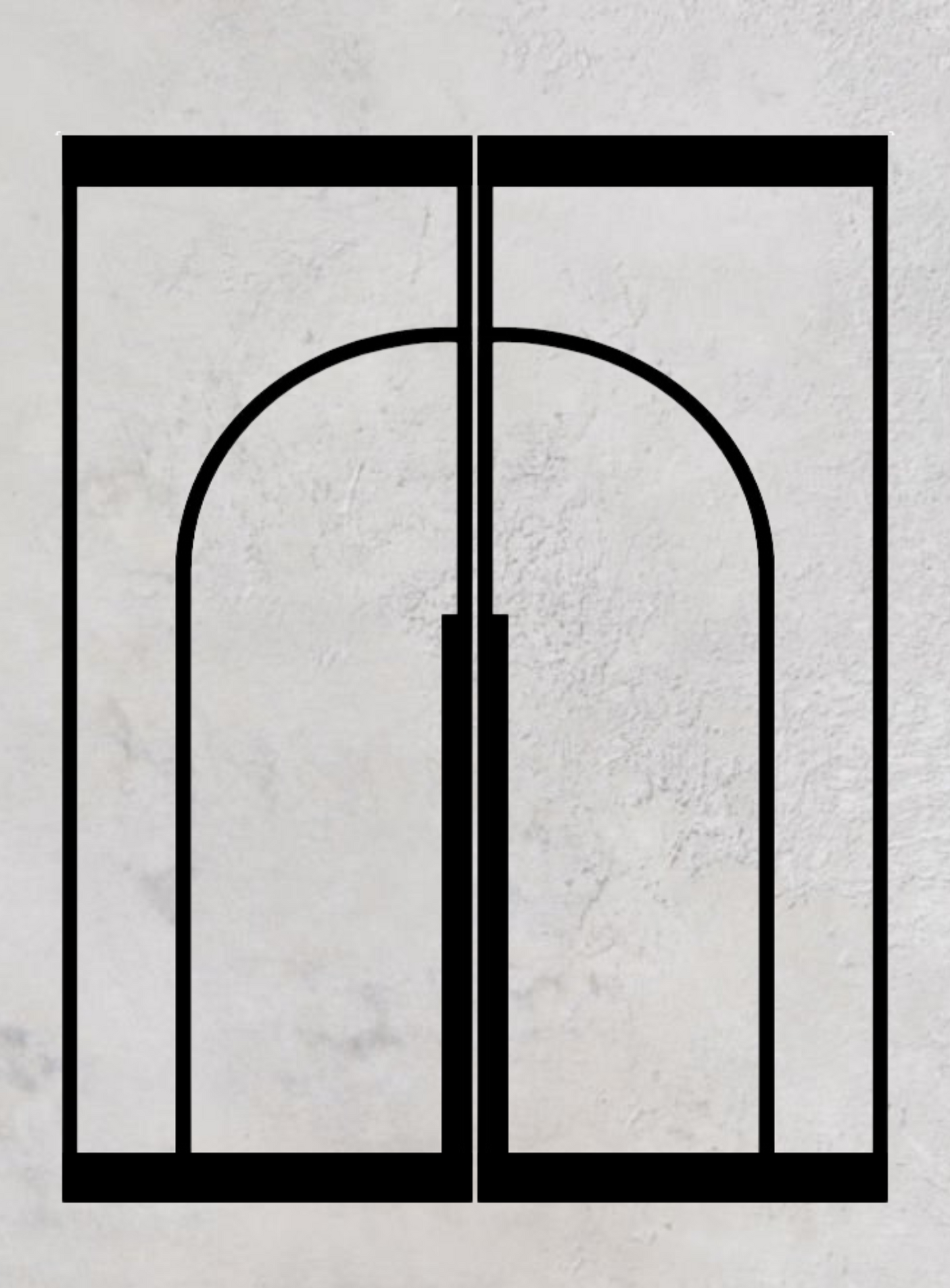 Loft-Pivottür 2-flügelig Modell Round C