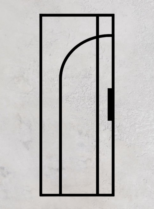 Loft-Schiebetür 1-flügelig Modell Round D