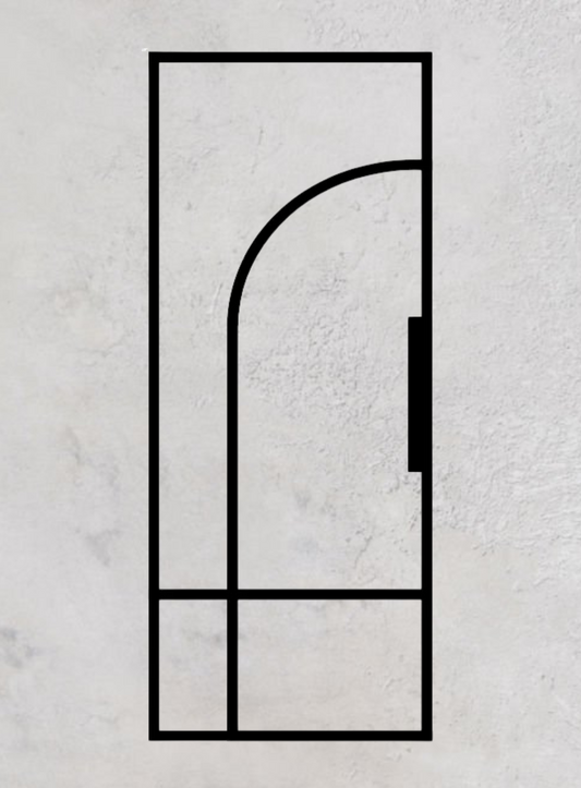 Loft-Schiebetür 1-flügelig Modell Round E