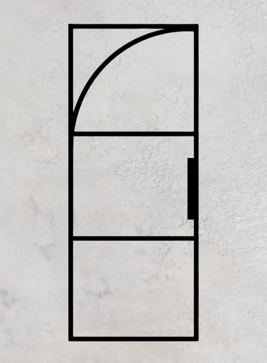 Loft-Schiebetür 1-flügelig Modell Round H