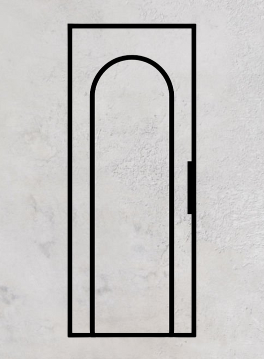 Loft-Schiebetür 1-flügelig Modell Round J