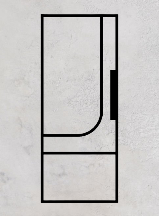 Loft-Schiebetür 1-flügelig Modell Round K