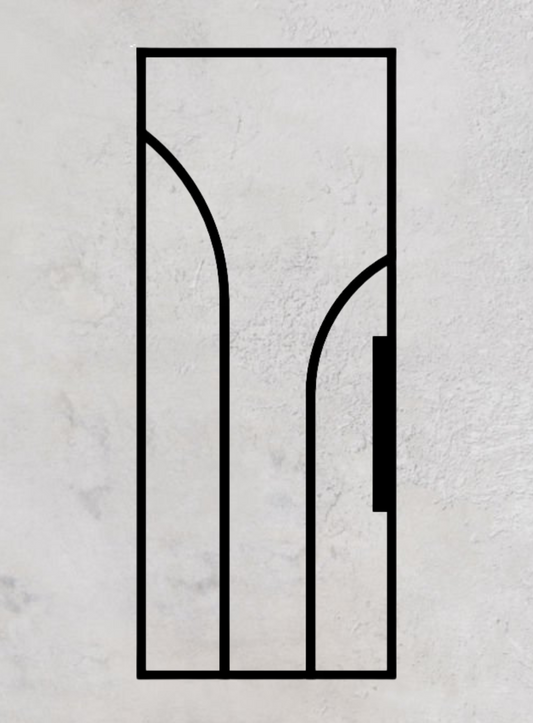 Loft-Schiebetür 1-flügelig Modell Round L