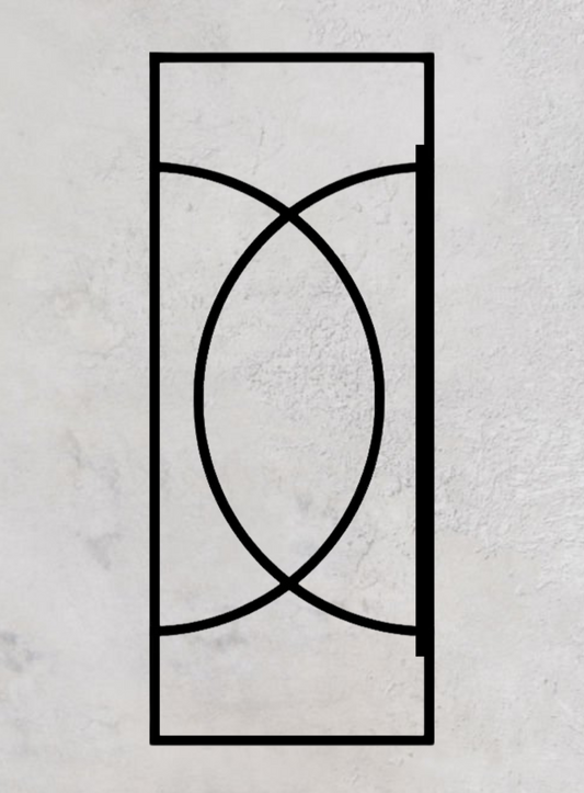 Loft-Schiebetür 1-flügelig Modell Round O