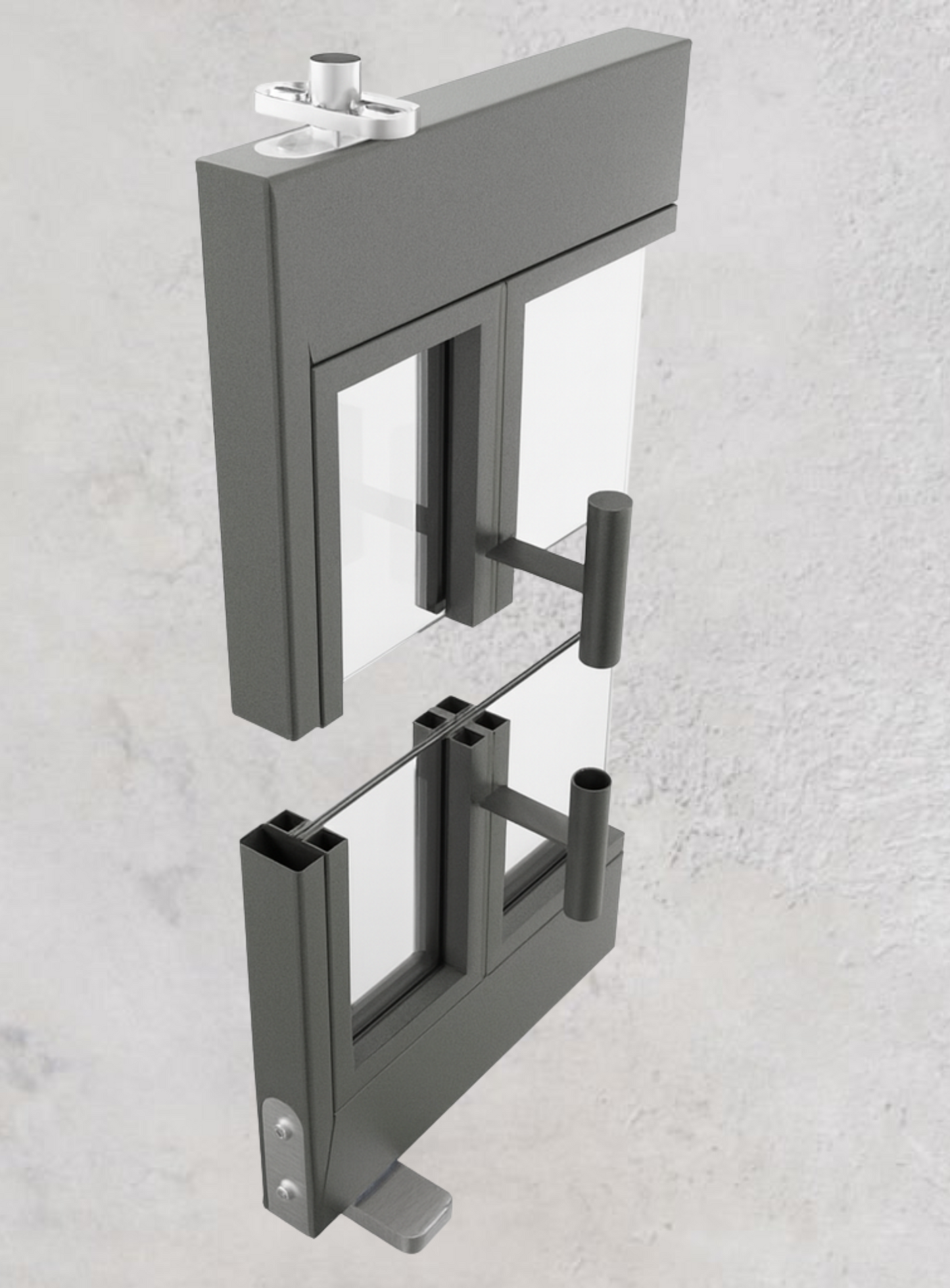 Loft-Pivottür 2-flügelig Modell Round C